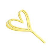 PAKET OD 10 KOM. Zlatni akrilni ljubavni nadjev za torte U obliku srca Akrilni ukras za tortu za tortu za Valentinovo