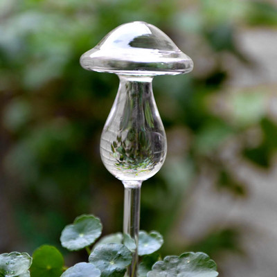 1db átlátszó gomba alakú automata öntözőhagymák csepegtető öntözőrendszer kerti növényöntöző készülékek virágcserepek