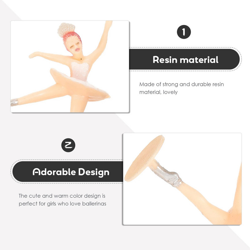 Figurină Mini Ballet Girl Jucării de balerină în miniatură pentru ghiveci sau grădina cu zâne