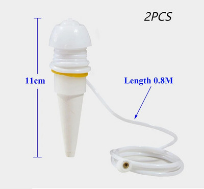 2 db kerámia önöntöző tüskék, automata csepegtető öntöző víztartó kerti zöldséges kerti csepegtető öntözőrendszerhez