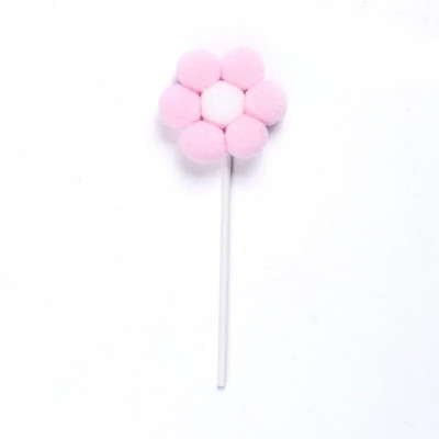 4db Színes Virágok Boldog születésnapot tortafeltét esküvői Cupcakes Desszert dekoráció Babazuhany Hajgolyó sütési kellékek