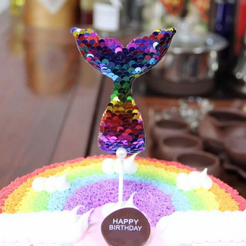 , Опашка с пайети, Декорация на торта Cupcake Парти консумативи за душ/сватба/рожден ден