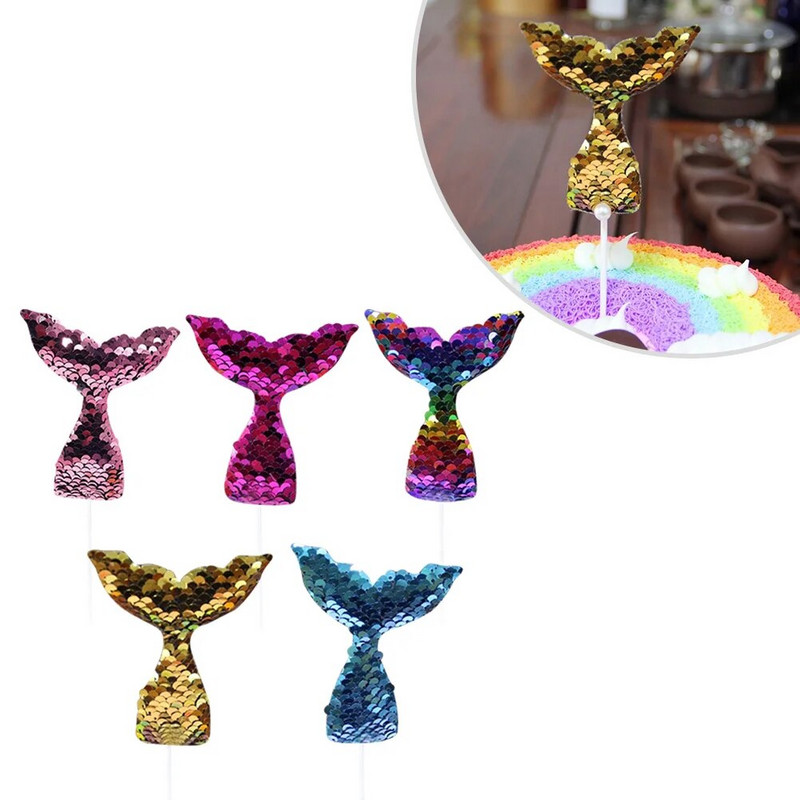 , Sequin Tail, Cake Cake dekoravimo vakarėlio reikmenys dušui / vestuvėms / gimtadieniui