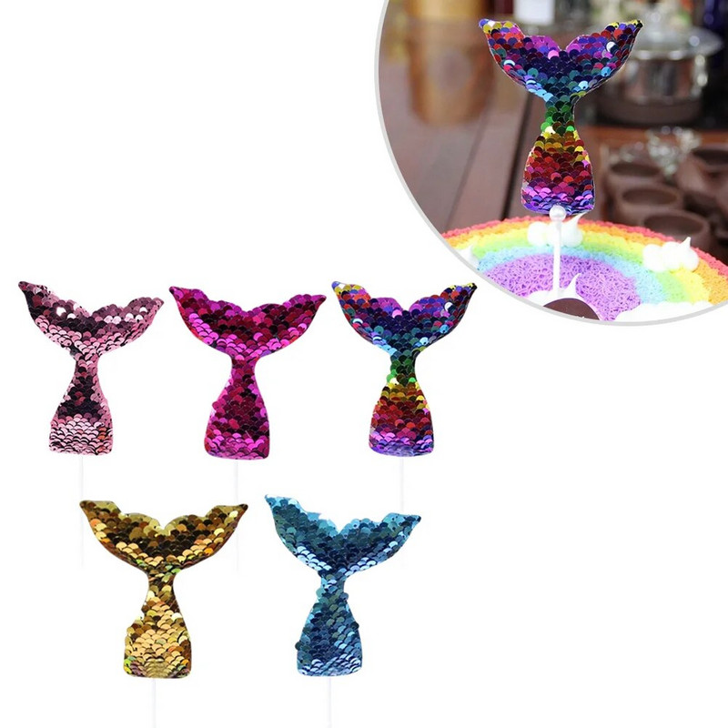 , Sequin Tail, Cake Cake dekoravimo vakarėlio reikmenys dušui / vestuvėms / gimtadieniui