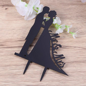 Popieriniai puodeliai Vestuvinis tortas Topper Vakarėlio reikmenys Jubiliejaus akrilo Toppeer jaunikis