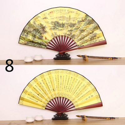 Vintage bambusest lehvik Hiina kokkupandav lehviku muster Kunst käsitöö kingitus pulmatantsu käsitsi ventilaatori tarvikud