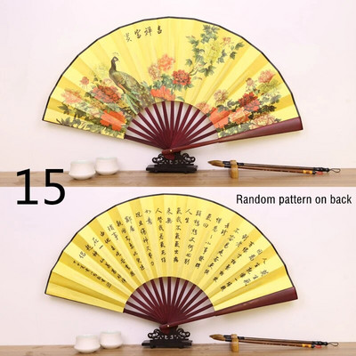 Vintage bambusest lehvik Hiina kokkupandav lehviku muster Kunst käsitöö kingitus pulmatantsu käsitsi ventilaatori tarvikud