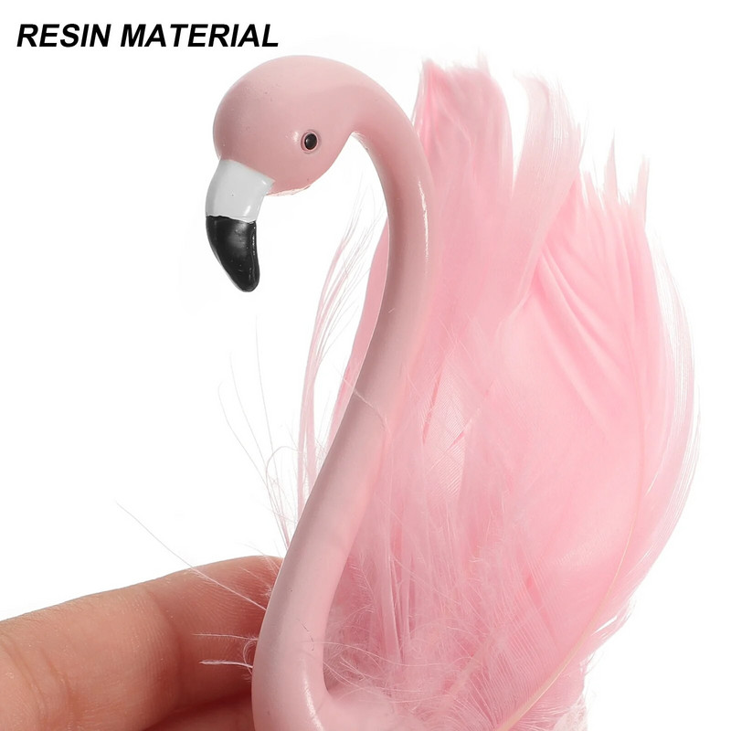 Flamingo ornamentmudelite kaunistused lauaplaadi raamaturiiuli kaunistus lauakoogi jaoks