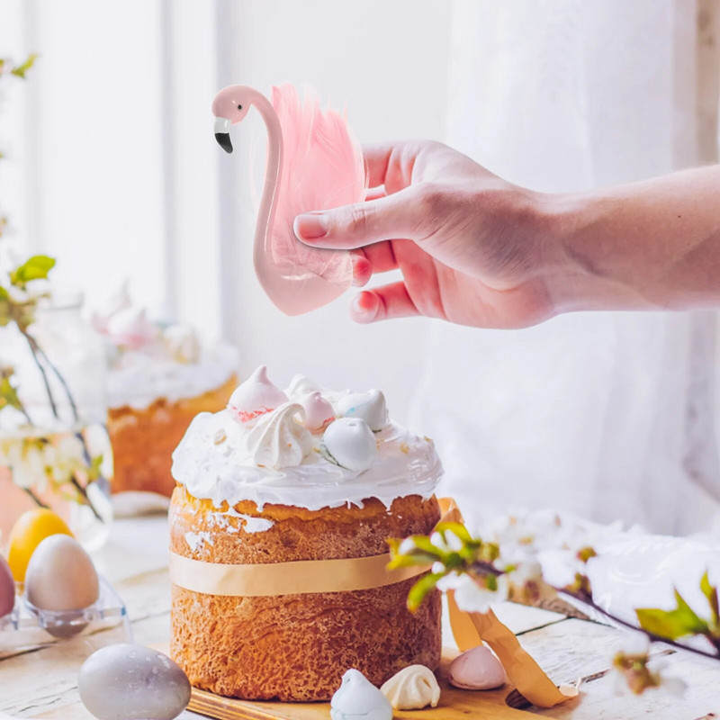 Flamingo ornamentmudelite kaunistused lauaplaadi raamaturiiuli kaunistus lauakoogi jaoks