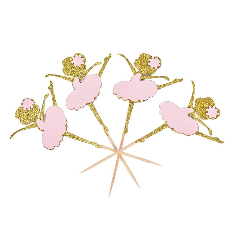 Balettlány tortakártya beillesztése Lány születésnapi parti sütés desszert asztali bővítmény