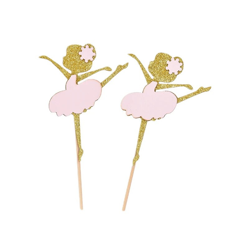 Balettlány tortakártya beillesztése Lány születésnapi parti sütés desszert asztali bővítmény