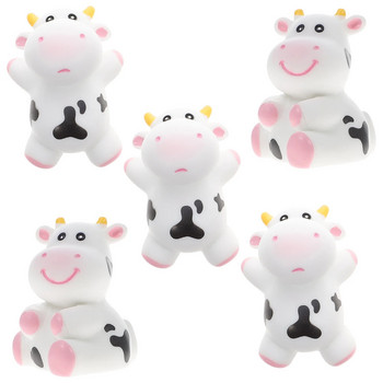 5 τεμ. Ημερολόγιο Τούρτα σε σχήμα αγελάδας Διακοσμήσεις για μωρό ντους μπανιέρας Squeaky παιχνίδια