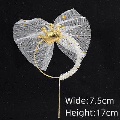 Drugelio torto viršus Geležinės gėlės Gėlių vainikas Merginos gimtadienio Vestuvių Plunksnų Vakarėlis Tortas Topper Vėliava Desertų kepimo reikmenys