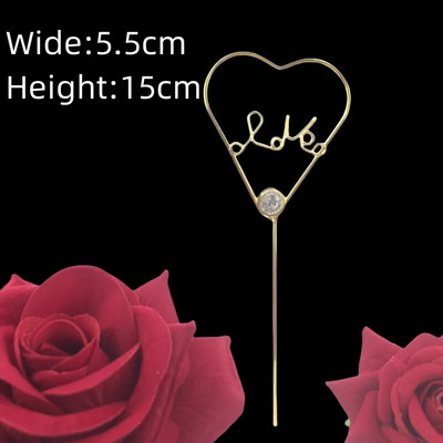 Drugelio torto viršus Geležinės gėlės Gėlių vainikas Merginos gimtadienio Vestuvių Plunksnų Vakarėlis Tortas Topper Vėliava Desertų kepimo reikmenys