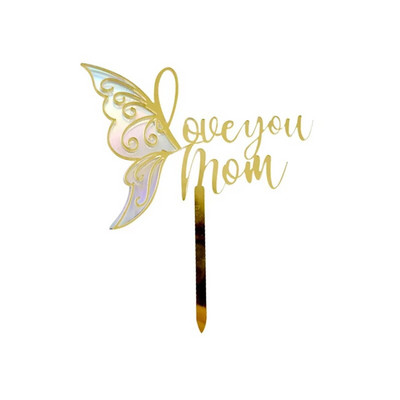 Akrilni pokrivač za tortu Mr Mrs Pokloni za zabavu Vjenčanje Šareni leptiri Pribor za ukrašavanje Pribor za pečenje Dekoracija za godišnjicu