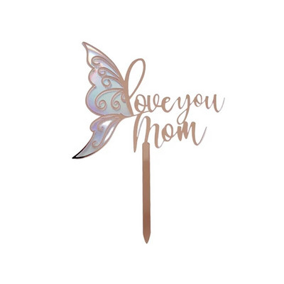 Akrilni pokrivač za tortu Mr Mrs Pokloni za zabavu Vjenčanje Šareni leptiri Pribor za ukrašavanje Pribor za pečenje Dekoracija za godišnjicu