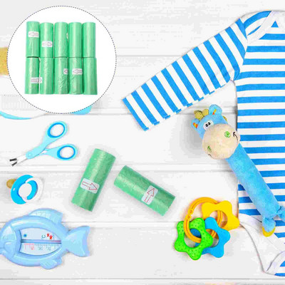 10 rulli õues kasutatavad ühekordsed beebimähkmekotid Kasulikud jäätmekotid Prügikotid