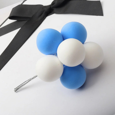 8 tk/komplekt värviline pallikimp savist õhupallid koogitops Loominguline tassikoogikaart lipp sünnipäevapeo beebiõhtu magustoidu kaunistus