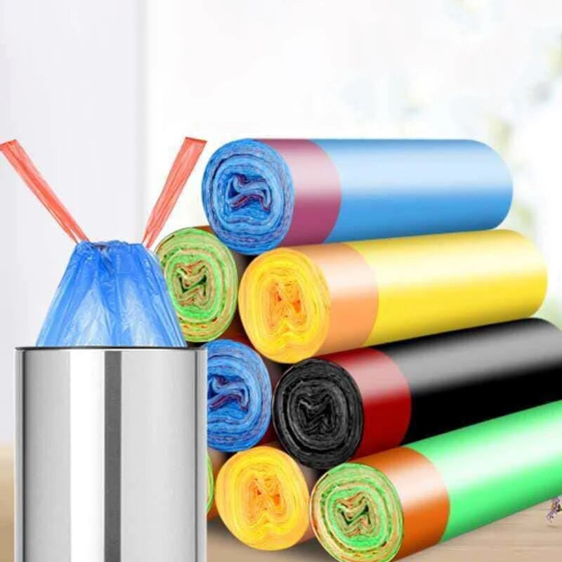 5 rulli 60 tk ühekordselt kasutatav prügikott Pingutusnöör Prügikott Paksendatud Puhastamine Prügikotid Point Break Automaatselt kokkutõmbuvad prügikotid