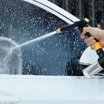 Φορητό πιστόλι νερού υψηλής πίεσης Καθαρισμός πλυντηρίου αυτοκινήτων Σωλήνας ποτίσματος κήπου Ακροφύσιο ψεκαστήρα αφρού Γρήγορη σύνδεση
