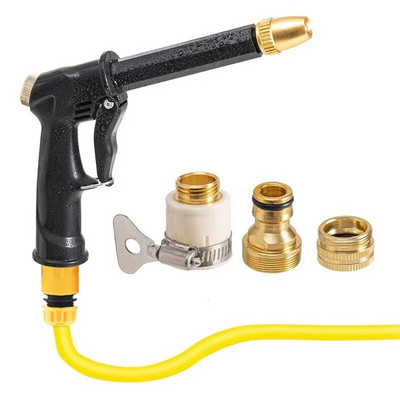 Kaasaskantav kõrgsurve veepüstoli puhastus autopesumasin Aia kastmisvooliku otsik vihmuti vahtkeermega kiirühendus