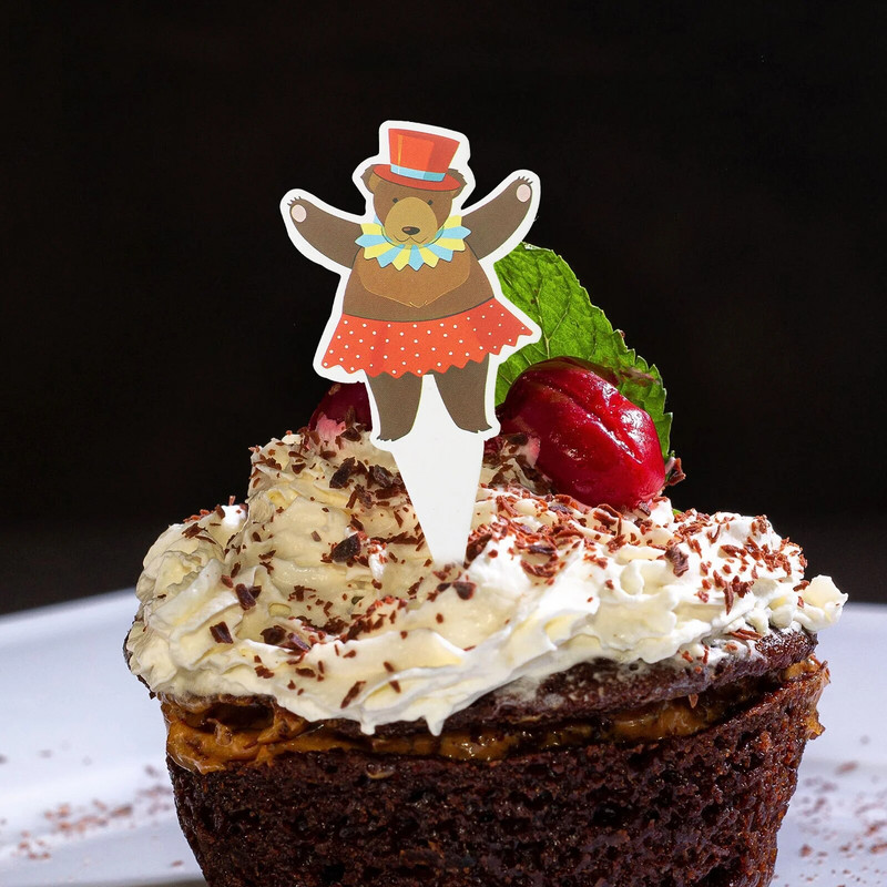 Születésnapi buli díszek Torta zászlók Papírpoharak Cirkusz Cupcake Fedők Babazuhanyhoz