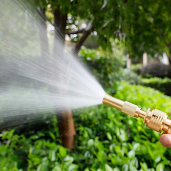 Регулируем месингов пистолет за напояване на градината Конектор за кран за кран Кран за високо налягане Спрей дюза Градинарство Инструменти за миене на автомобили