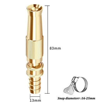 Reguleeritav messingist aia kastmise pihustuspüstoli vooliku kraani ühendus kõrgsurvekraani pihustusotsik Aiandus autopesuvahendid