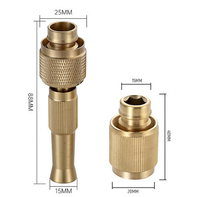 Reguleeritav messingist aia kastmise pihustuspüstoli vooliku kraani ühendus kõrgsurvekraani pihustusotsik Aiandus autopesuvahendid