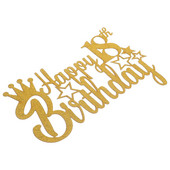 Cake Topper Su gimtadieniu Torto viršus Gimtadienio torto dekoras 18-ojo gimtadienio torto viršus