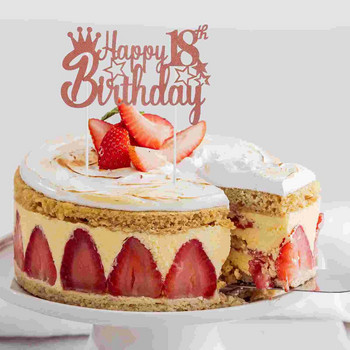 Cupcake Topper Happy Birthday Cake Topper Birthday Cake Topper 18th Birthday Cake Topper