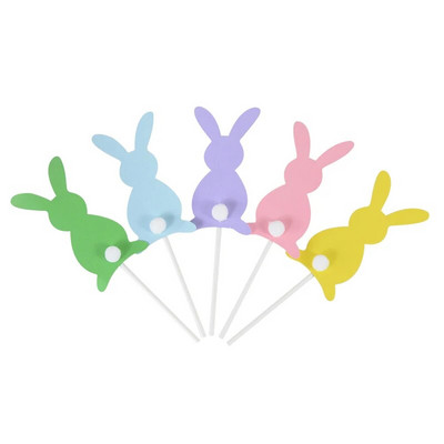 5/10 vnt. Velykų triušio pyrago papuošimas Velykų dekoravimui, 2023 m., skirtas namų gimtadienio vakarėliui torto dekoravimui vaikams, dovanoms kūdikių dušo reikmenims