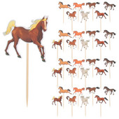 Nyolc ló torta farm állatok születésnapi parti kellékek dekorációk téma Cupcake topper