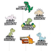 Koogikaunistus džungliteemaline Sünnipäevakoogikaunistus Dinosaurus Palju õnne sünnipäevaks Tordikatted Baby Showeri poisi sünnipäevaks