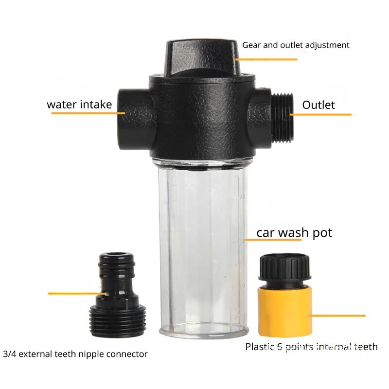 Reguleeritav kõrgsurve veepüstoli puhastus kaasaskantav aiakäsitööriist Kastmisvooliku otsik Sprinkler Vahtkeerme kiirühendus