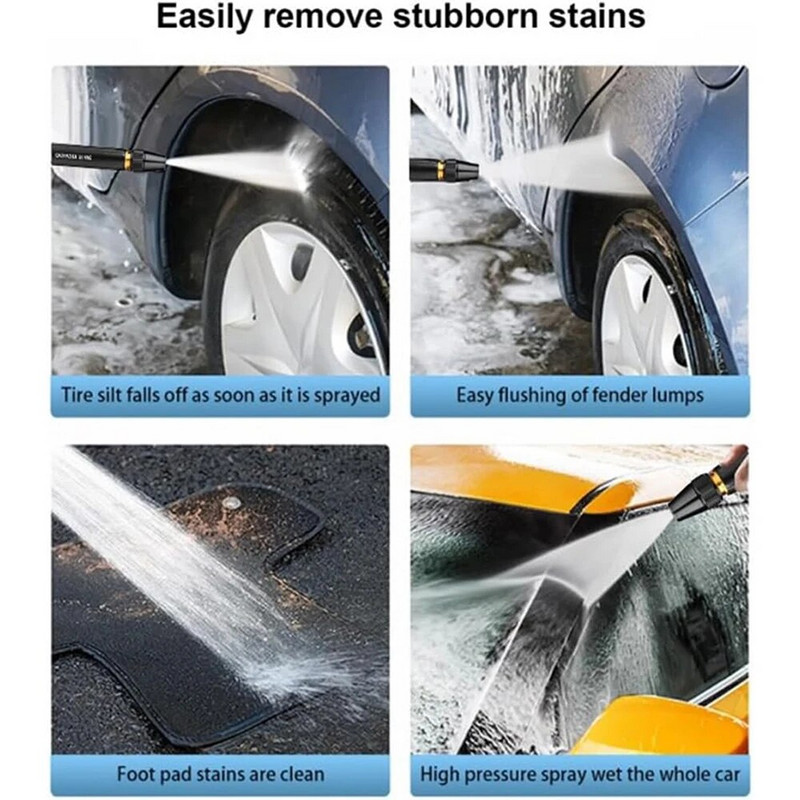 Többfunkciós, állítható nagynyomású kerti szórópisztoly kézi tömlőfúvóka öntöző Kerti szerszám virágfű permetezéséhez