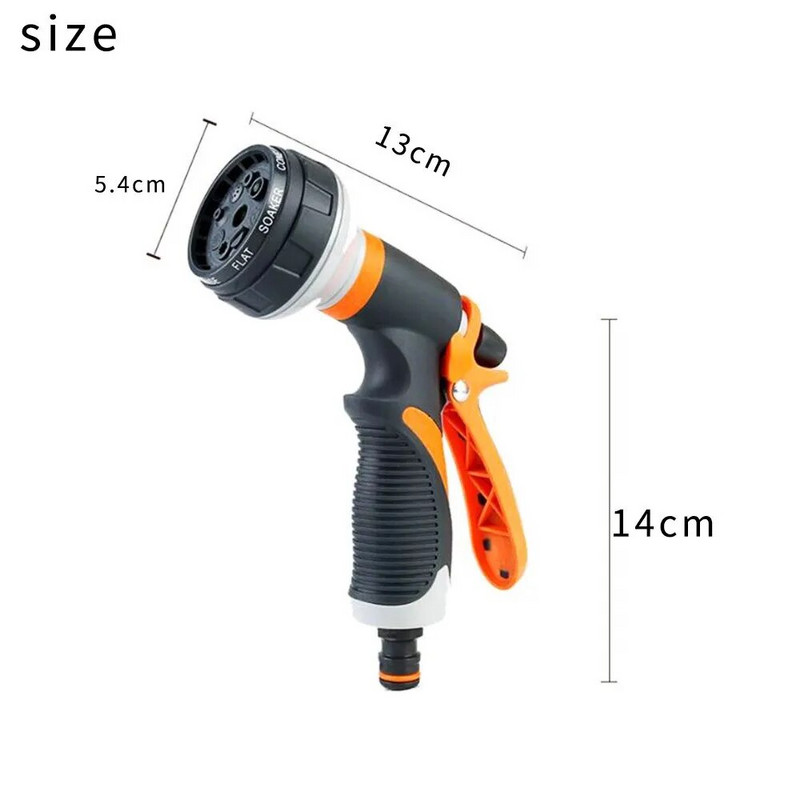8 režiimi Kõrgsurve kastmispüstol Aiapihusti Niisutus Kastmisdüüs Taim Muruaed Kastmisvihmut Sprinkleri Puhastus