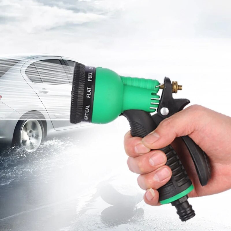 8 mintás vízpisztoly, többfunkciós autómosó gép, állítható szórópisztoly háztartási fűöntözőhöz, kerti öntözőeszközhöz