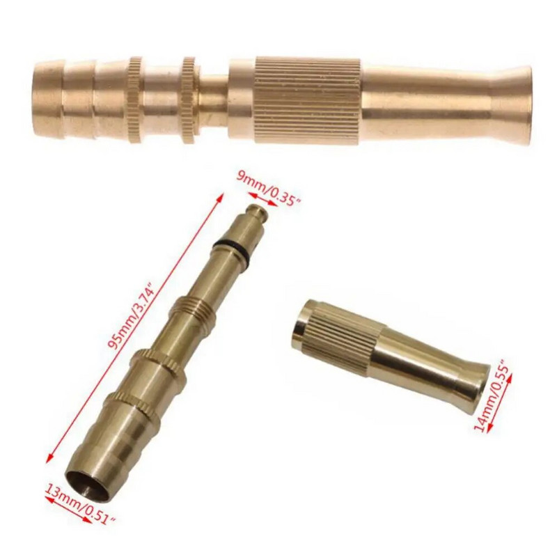 Izdržljiva mjedena mlaznica 1/2 priključak za slavinu Adapter za crijevo za perilicu rublja Priključak za cijevi za mlaznicu za vrtne pištolje za vodu Pranje automobila