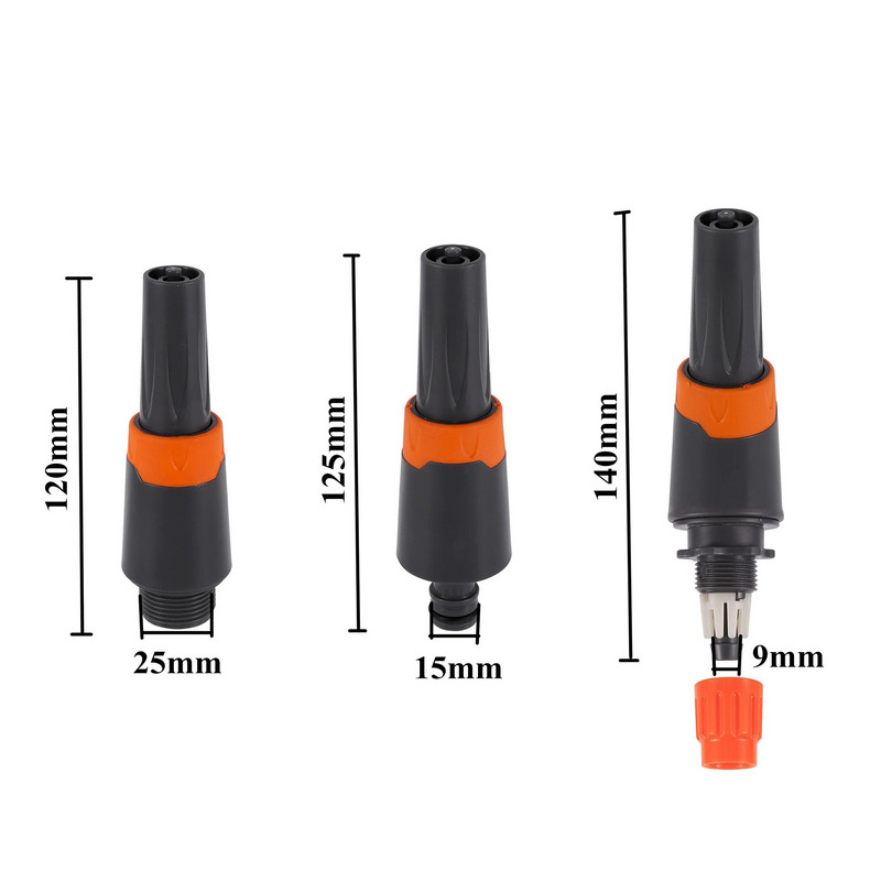 Kasulik otsesissepritsevooliku otsik Aia veepüstol Kõrgsurvepesuri veepüstoli otsik Sprinkler Aia kastmistööriist