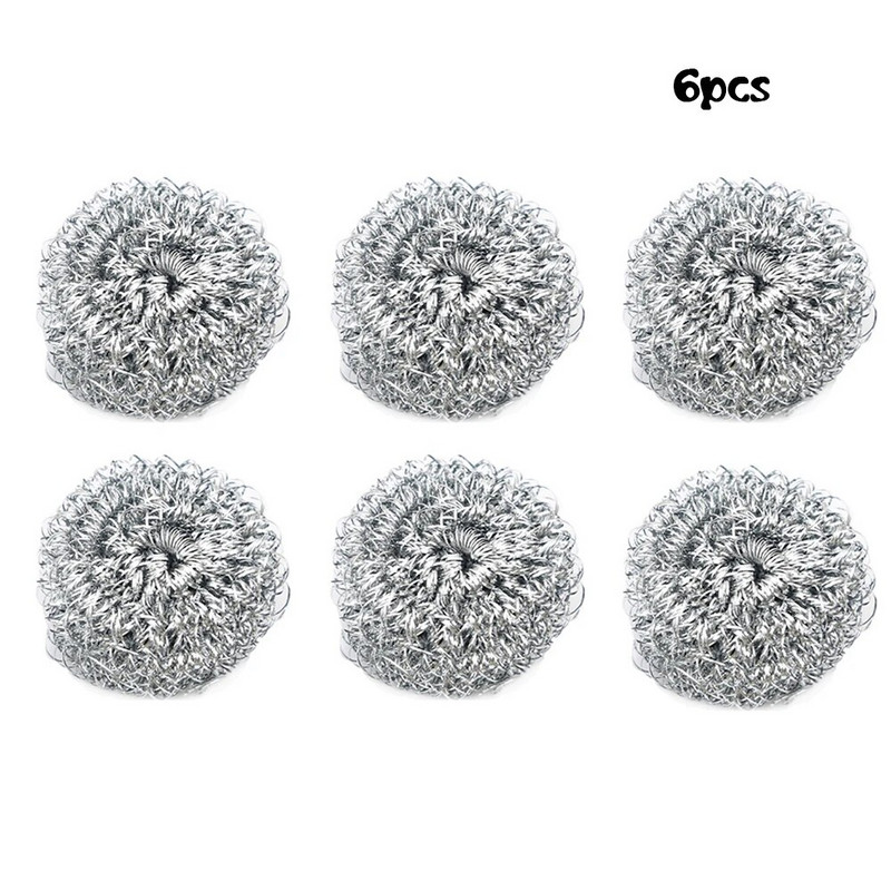 Puodų plovimo valymas plieninio rutulio nuimama šepetėlio galvutė, kurią lengva pakeisti į virtuvės valymo šepetėlio įrankį