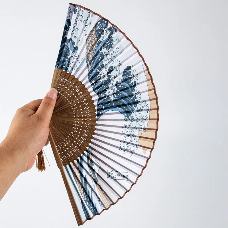 Κινεζικό ύφος Καλοκαιρινό vintage μπαμπού πτυσσόμενο χέρι με λουλούδια Βεντάλια Χορός Γαμήλιο πάρτι Δώρα τσέπης Γάμος Πολύχρωμοι Κινέζοι θαυμαστές