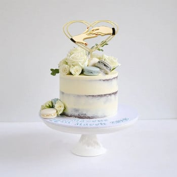 Креативност Сватбена тема Покритие за торта Акрилно предложение за брак Жест Покритие за торта Сватбена рокля Годежно парти Десерт Украса