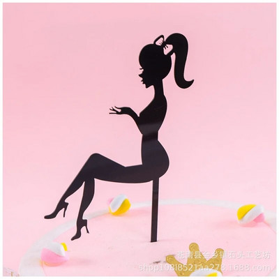 Creativity Wedding Theme Cake Topper Ακρυλικό Πρόταση γάμου Gesture cake Topper νυφικό Επιδόρπιο αρραβωνιαστικού πάρτι