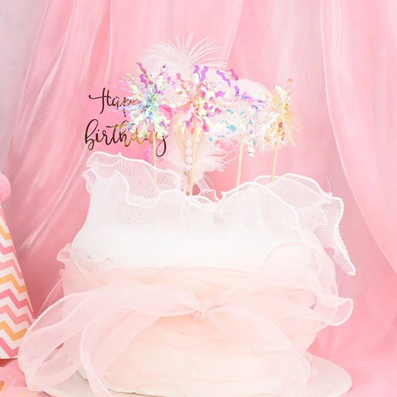 10 bucăți din folie de artificii pentru tort pentru cupcake cu sclipici, pentru desert, pentru nunta, ziua de naștere, pentru decorațiuni pentru petrecerea de Crăciun, bricolaj, pentru copt