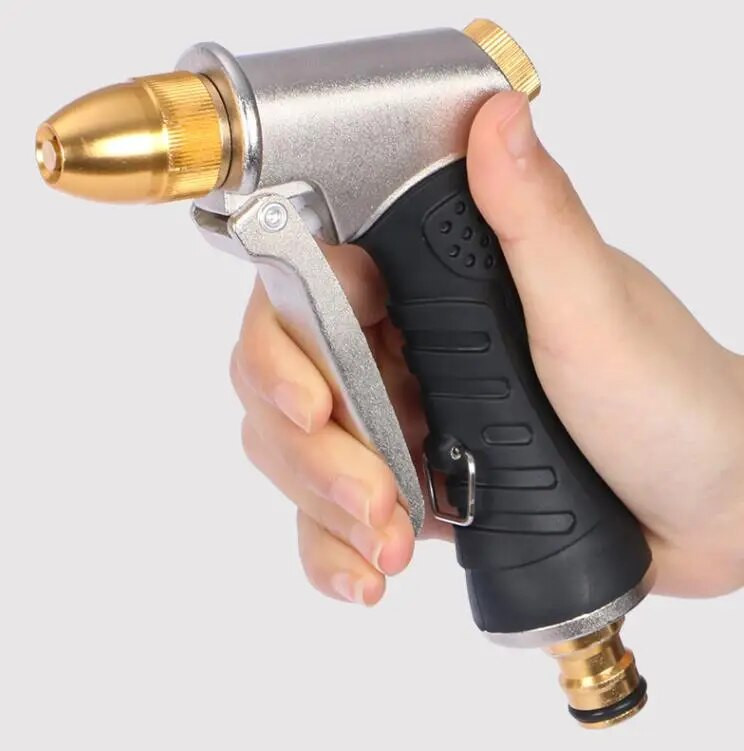 Visokotlačni pištolj za vodu od aluminijske legure presvučen gumom Vodeni pištolj za kućanstvo Vrt Vodeni pištolj za pranje automobila Lako se čisti