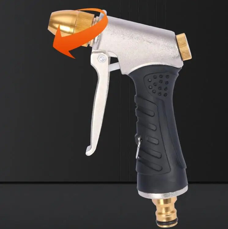 Visokotlačni pištolj za vodu od aluminijske legure presvučen gumom Vodeni pištolj za kućanstvo Vrt Vodeni pištolj za pranje automobila Lako se čisti