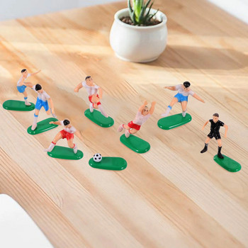 1 комплект креативни торти Декоративни фигурки на футболен отбор Реквизит за торта Настолни статуи на футболен отбор