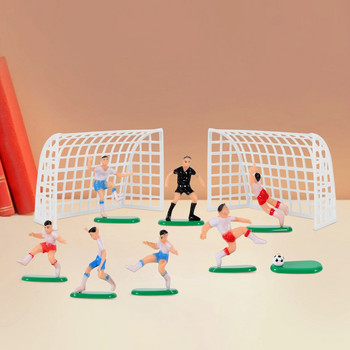 1 комплект креативни торти Декоративни фигурки на футболен отбор Реквизит за торта Настолни статуи на футболен отбор