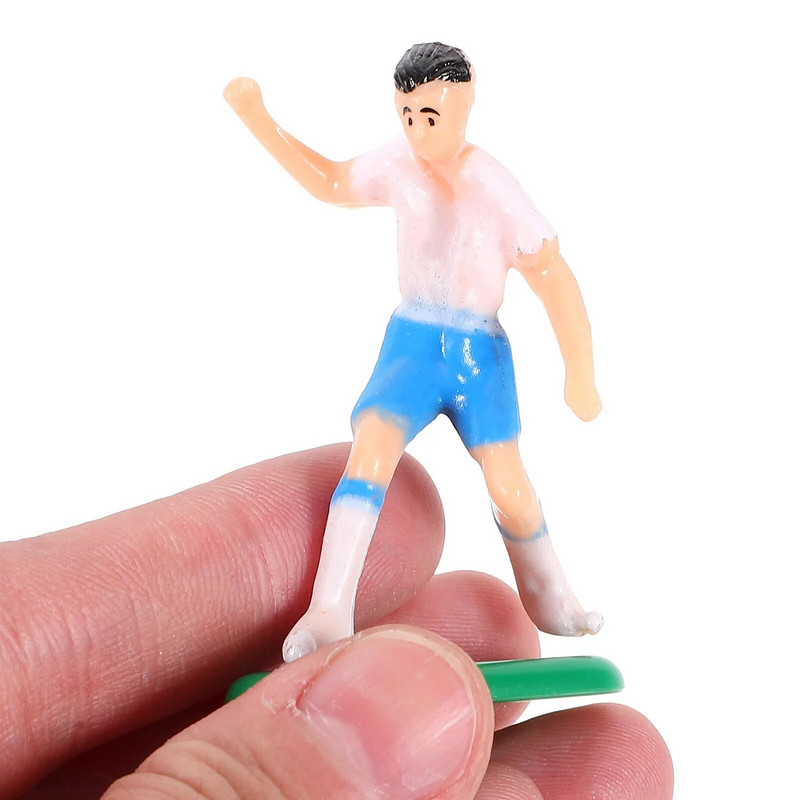 1 komplekt loomingulist kooki dekoratiivse jalgpallimeeskonna kujukeste koogirekvisiidid lauajalgpallimeeskonna kujud